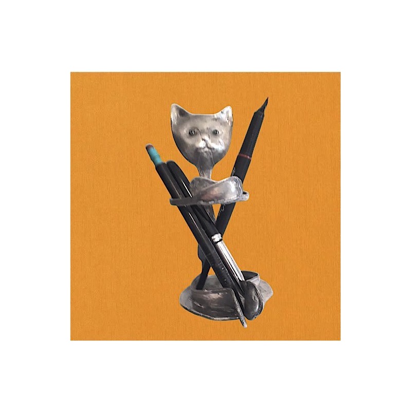 Porte crayon chat Porte crayon chat