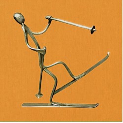 Skieur chute