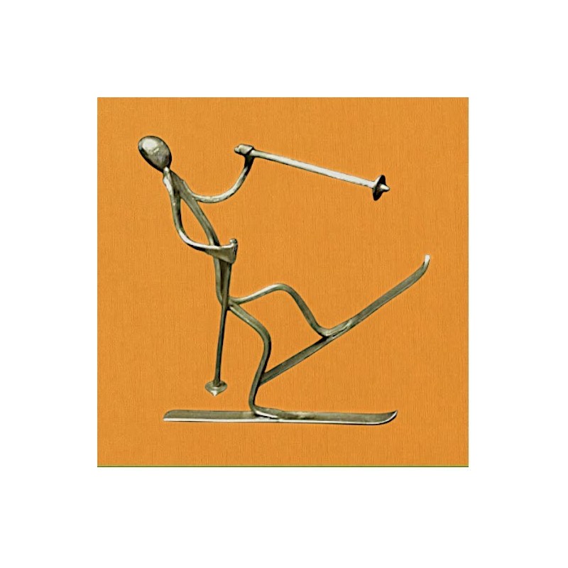Skieur chute